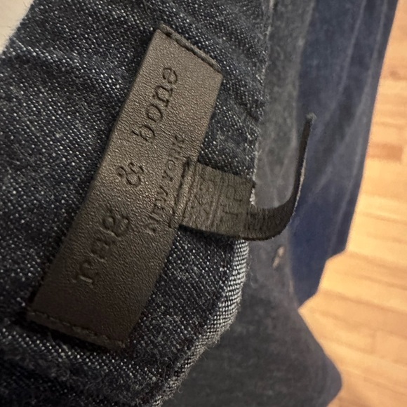 Rag and bone denim off shoulder top - Picture 3 of 5